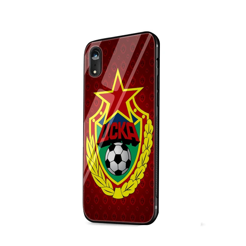 mobile phone case glass for iPhone xr x xs max 7 8 6 6s Plus cover Football CSKA Moscow |