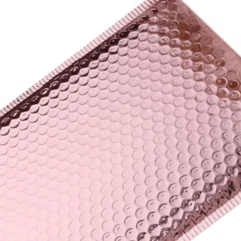 20 шт Розовый Золотой пузырьковый конверт из вспененной фольги доставка почтовый