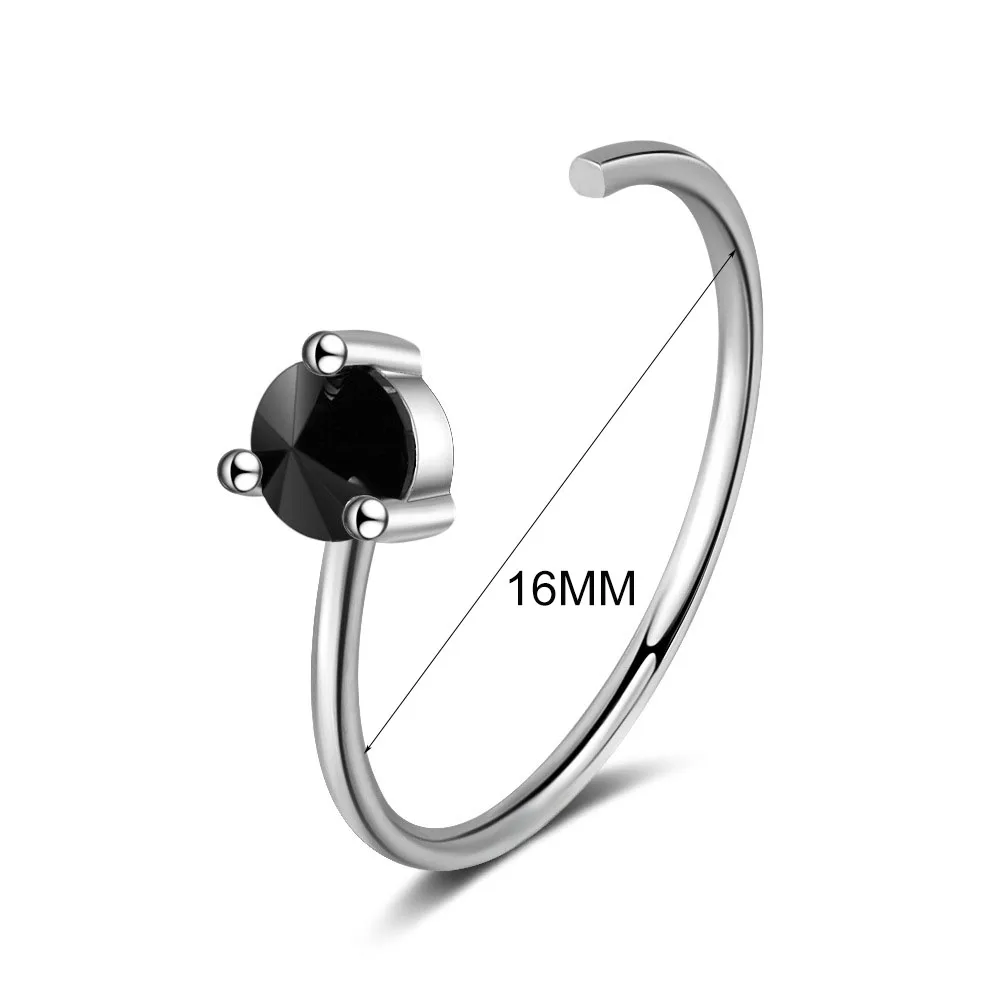 MEETSOFT посеребренное Открытое кольцо для женщин простой Регулируемый Круг