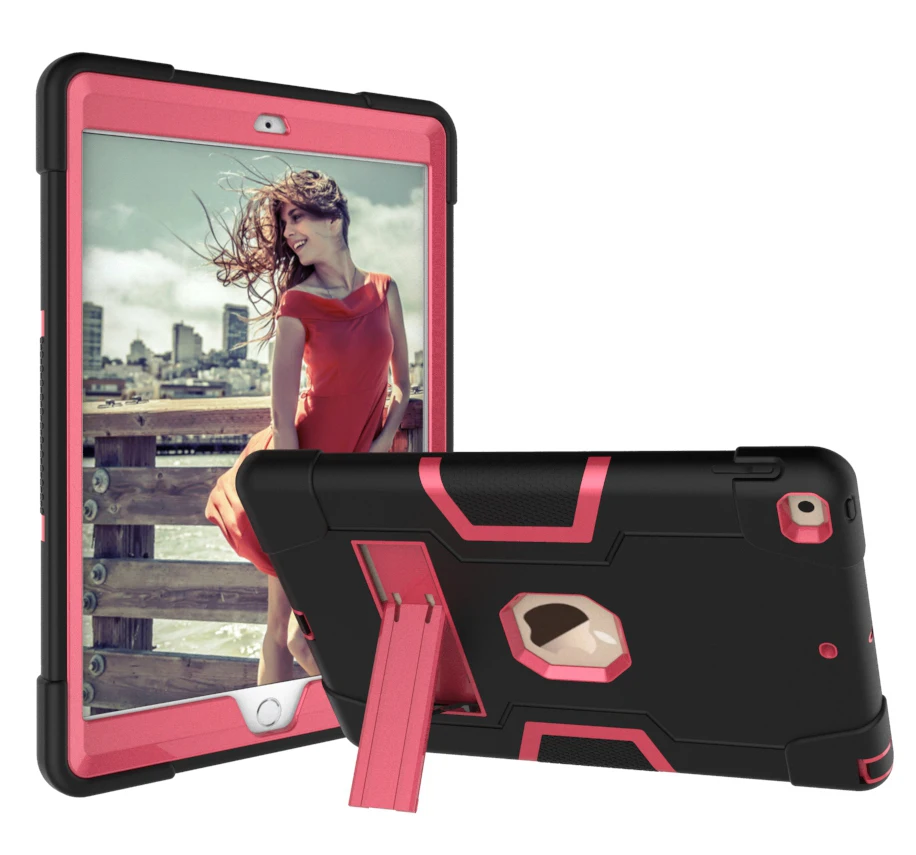 8 Для нового iPad 10,2 чехол сверхпрочный силиконовый Жесткий подставка чехол для iPad 7го поколения A2200 A2198 A2232 чехол s+ ручка - Цвет: 8