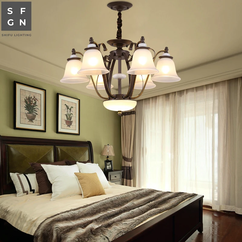 Люстра Светодиодная потолосветильник железный светильник в американском стиле