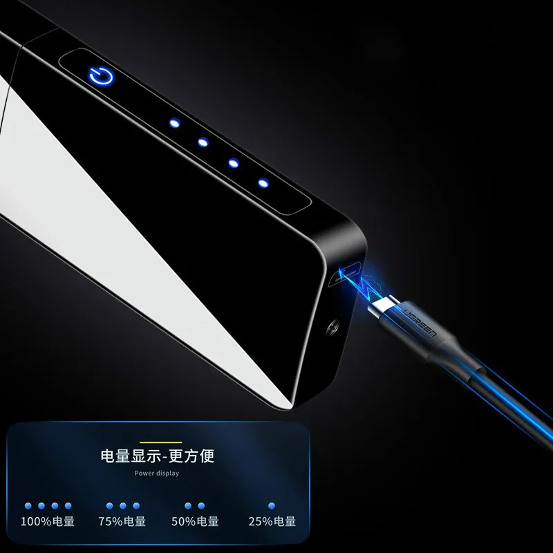 Новая креативная вращающаяся зажигалка с аркой для сигарет Usb зарядка