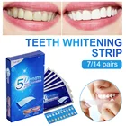 Полоски 5D для отбеливания зубов, 28 шт., гигиена полости рта, двойные эластичные полоски для зубов, отбеливающие полоски для зубов инструмент для отбеливания зубов