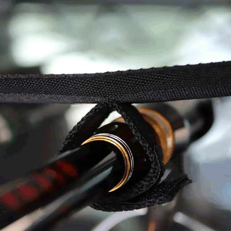 

2PCS Fishing VRC Vehicle Rod Carrier Rod Holder Belts Strap With Tie Suspenders Wrap Fishing Rod Strap Accessories