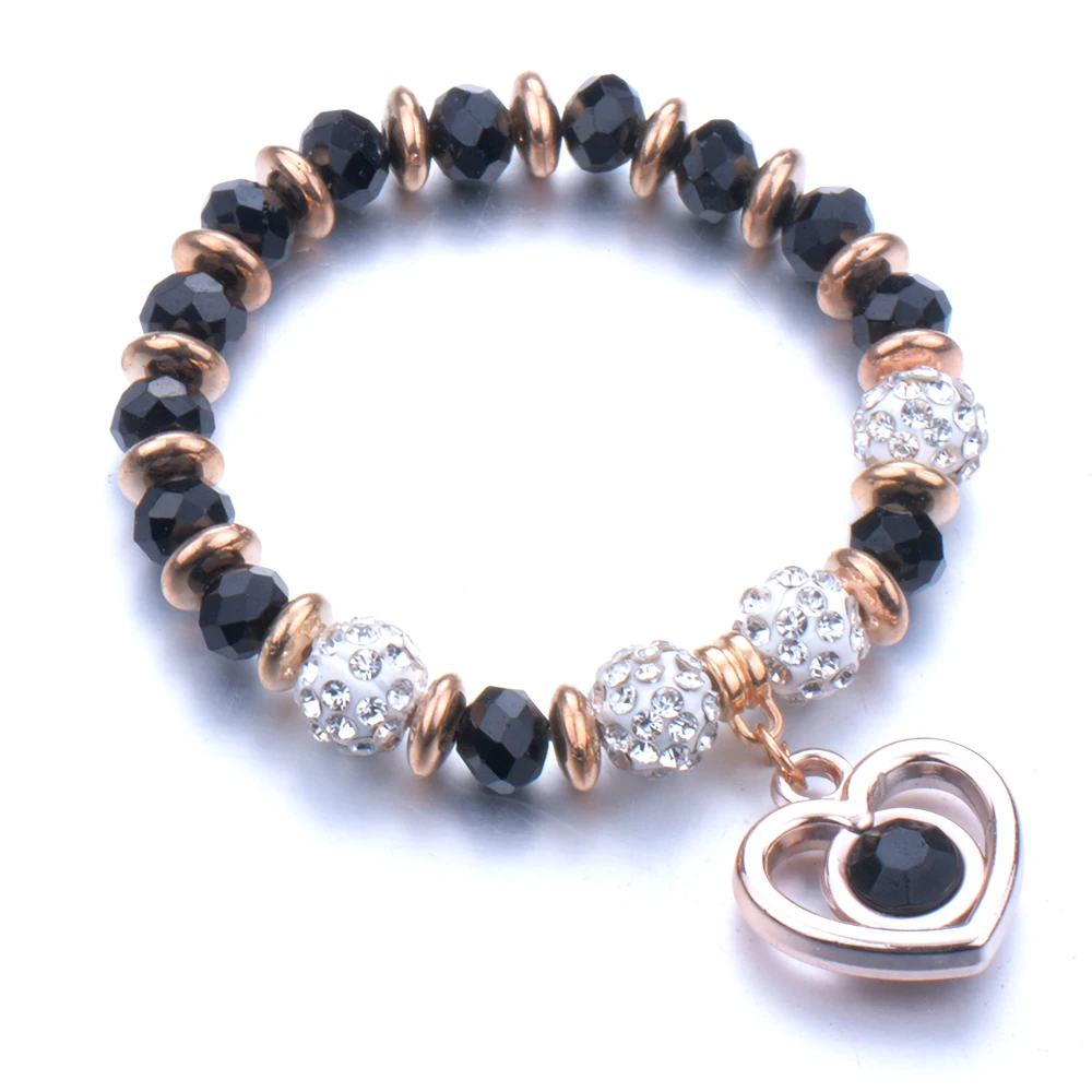 10 шт./лот браслет из стеклянных бусин с гордой натуральный камень цепочка для