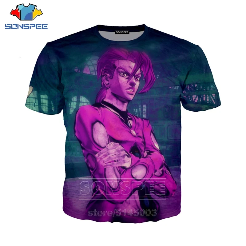 12 JoJo Необычные Приключения футболка для мужчин женщин Аниме Толстовка 3D принт Higashikata Josuke короткий рукав хип хоп топы пуловер C045-02 - Цвет: 12