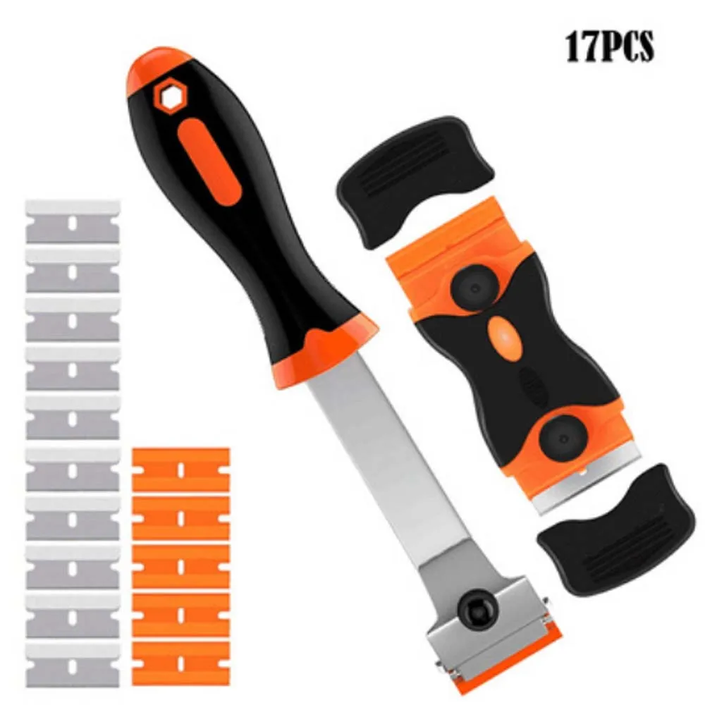 

The Plastic Double Edged Scraper Blade Combination Is Suitable For Removing Adhesive Labels Paint Glass Car Windows Roof Arches