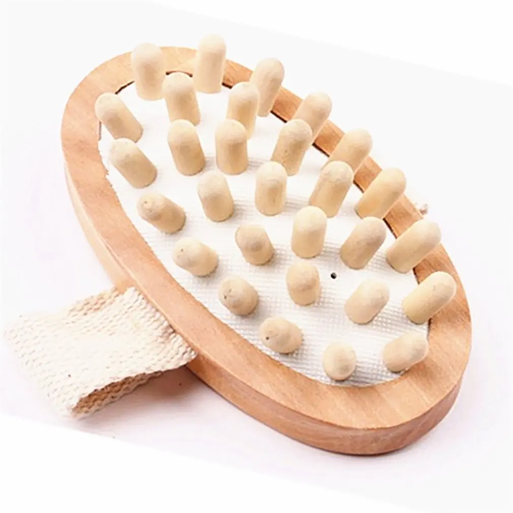 

Body Brush Soothing Wooden Airbag Essential Oil Spa Air Cushion Massage Hair Comb Scalp Massage Brush