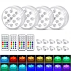 Подводный светодиодный светильник с дистанционным управлением, 13 светодиодов, IP68, водонепроницаемый, RGB, многоцветный, погружная ваза, декоративный светильник, лампа для бассейна