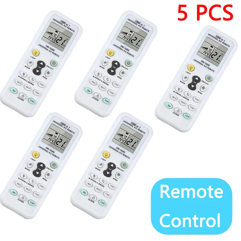 Универсальный Белый ЖК-пульт дистанционного управления A/C 433 Гц Таймер низкого