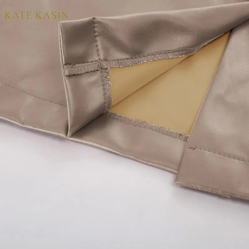 Женская юбка-карандаш из искусственной кожи Kate Kasin облегающая юбка миди
