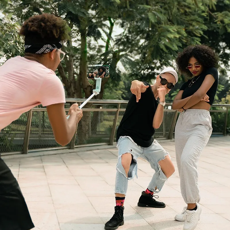 

CNIQOZ Smart One-axis Stabillizer Handheld Balance Selfie Stick Mobile Phone Shockproof Tripod Head Live Video Photography