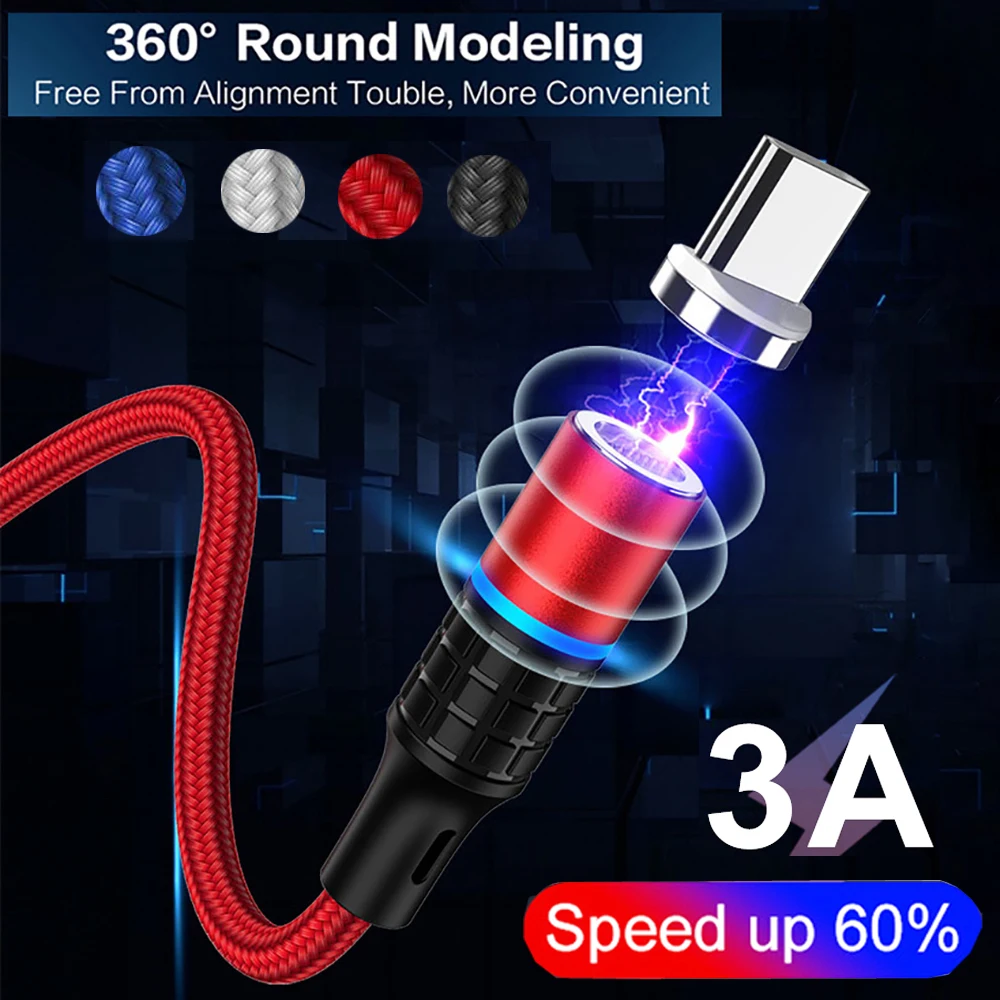 MAYROUND 3AFast зарядка Магнитный Micro usb type C кабель зарядное устройство для huawei mate 30 P30 Lite
