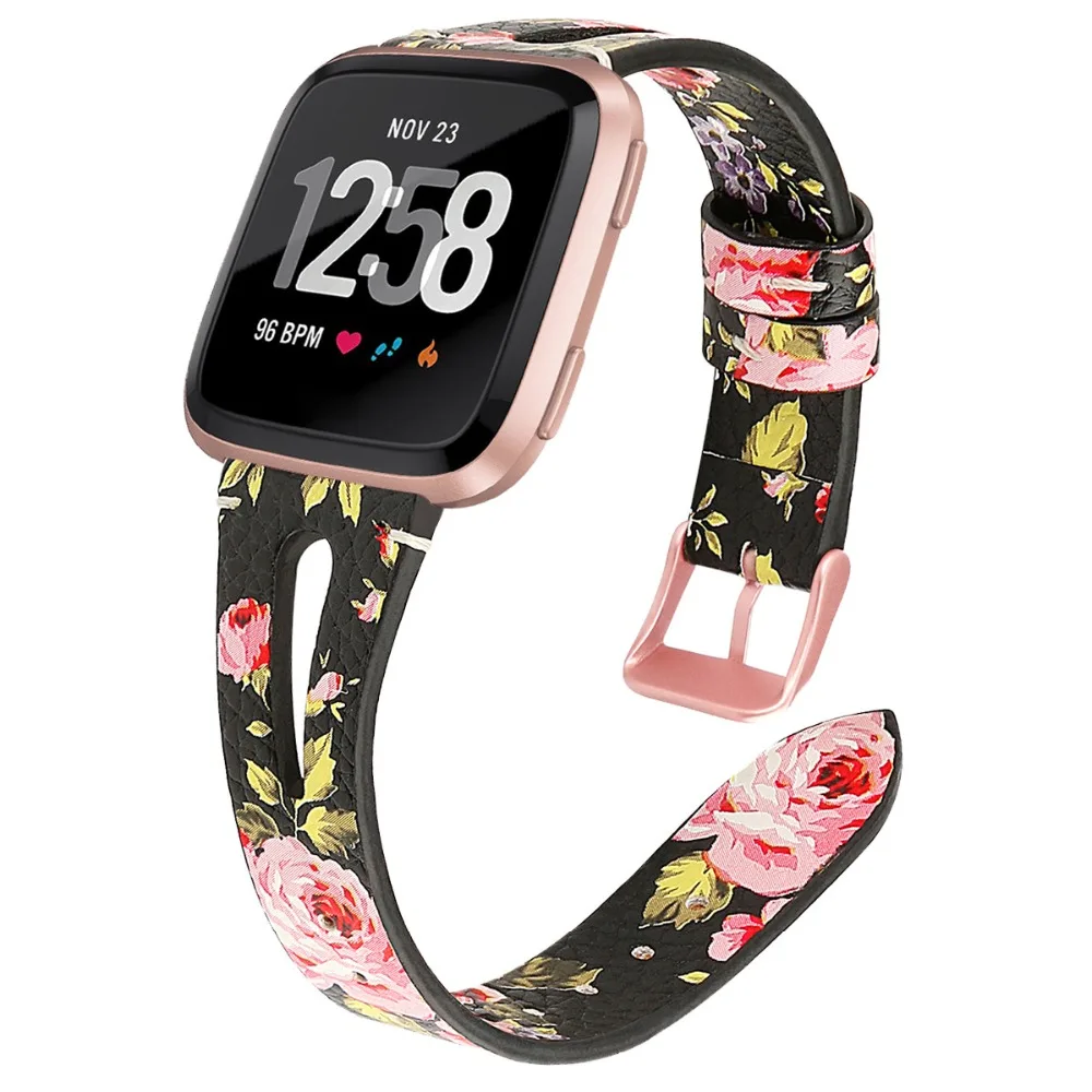 COMLYO Смарт-часы для Fitbit versa 2 Браслет для Fitbit versa2 кожаный ремешок на запястье versa 2 ремешок для часов