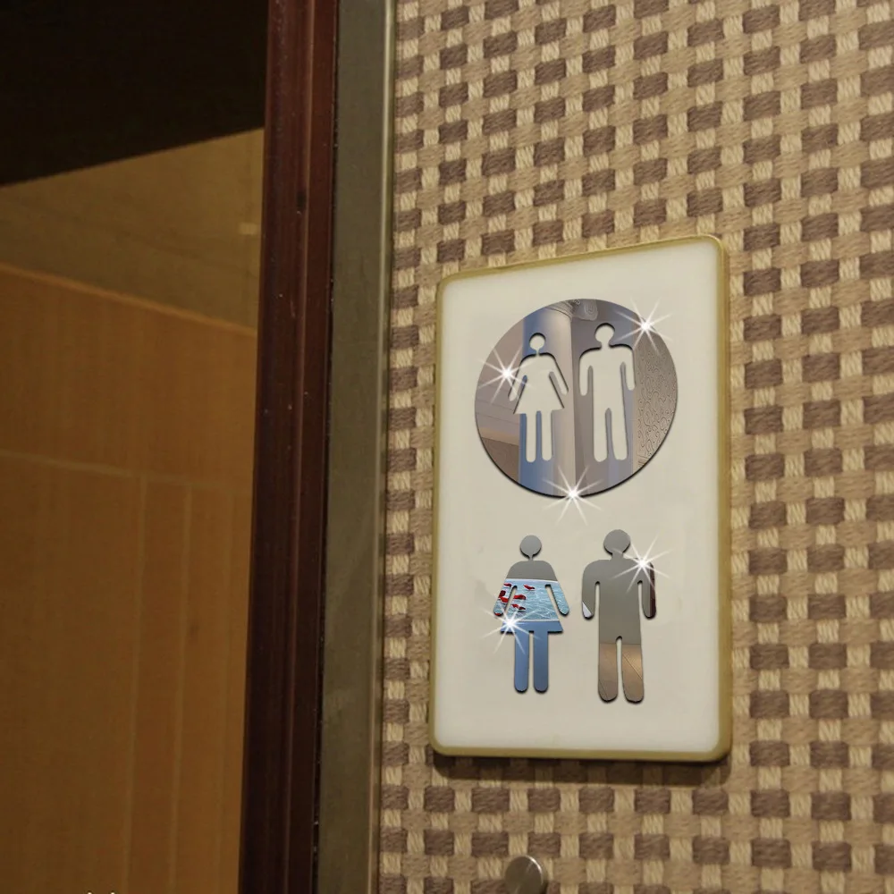 3 шт. наклейки на стену в виде зеркала | Дом и сад