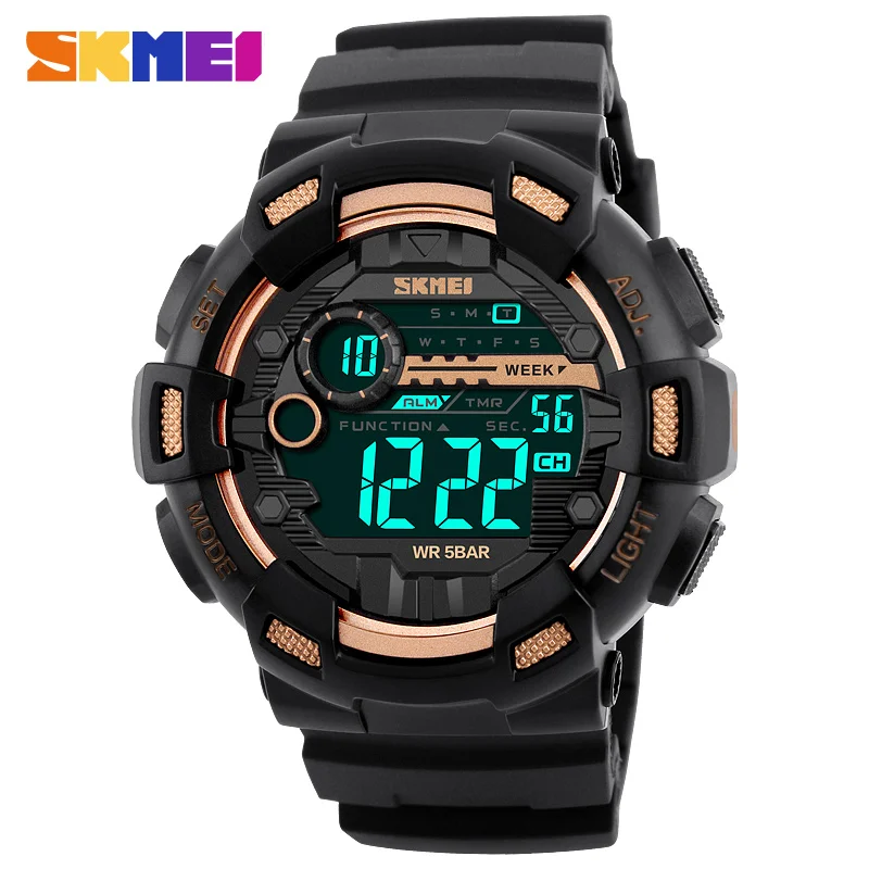 

Men Sport Watch Countdown SKMEI Watches Stopwatch Digital Watch 50Bar Waterproof Military Watch Clock For Men Relogio Masculino