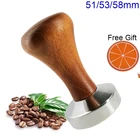 Бариста-темпер для кофе Es press o 51 мм, 53 мм, 58 мм, плоский пресс-тампер с силиконовым ковриком, кольцевая чашка для дозирования порошка