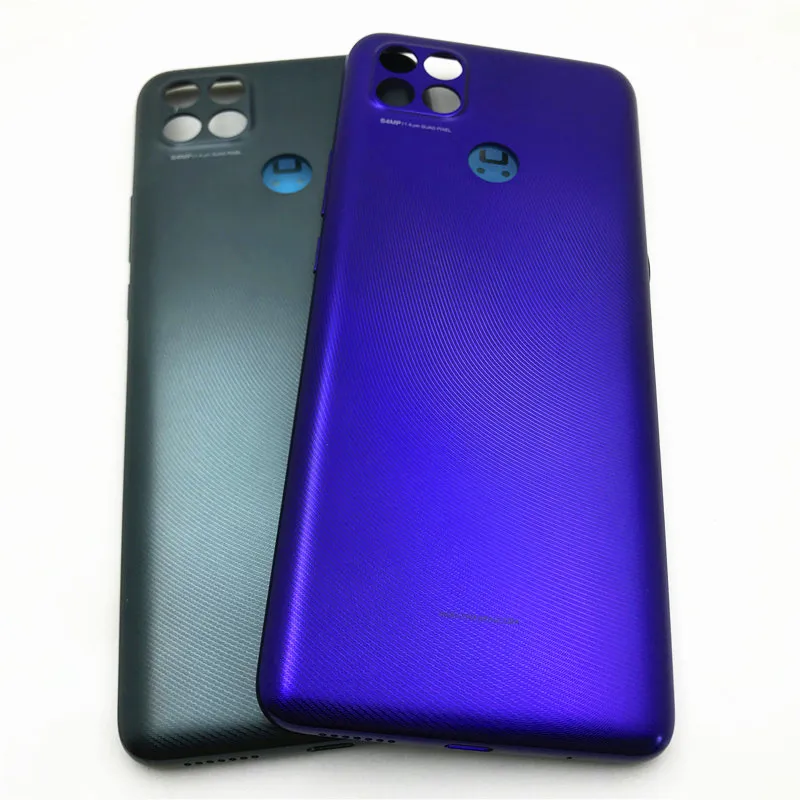 Для Motorola Moto G9 задняя крышка батарейного отсека Корпус задняя крышка корпус + кнопка регулировки громкости запасные части