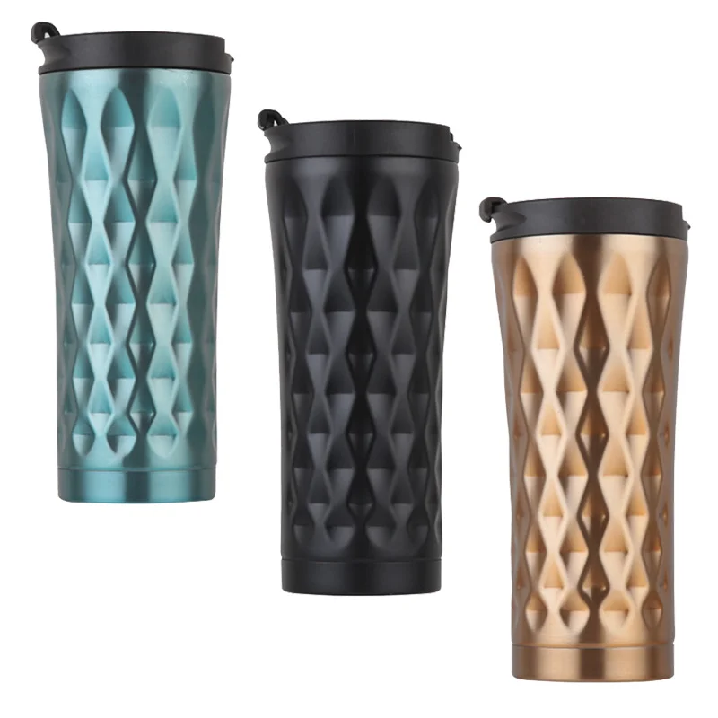 Вакуумная колба 500 мл двойная стенка нержавеющая сталь автомобильная кофейная