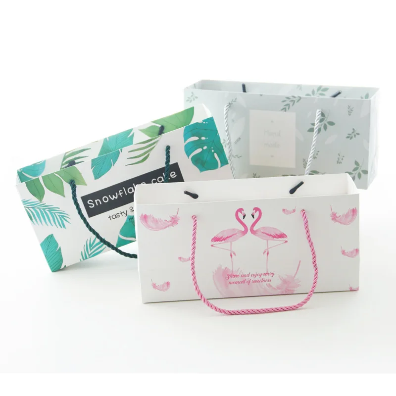 Фламинго зеленый лист Подарочная коробка Конфеты Шоколад упаковка лоток