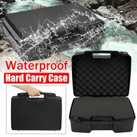 6size portable plastic tool case safety protection suitcase equipment instrument case outdoor box with pre cut foam410x355x210mm