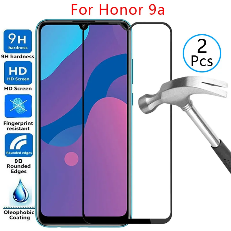 

Защитный экран 9d, чехол из закаленного стекла для huawei honor 9a, чехол для honor 9a, honor er, onor, 9 a, a9 6,3, защитный чехол для телефона