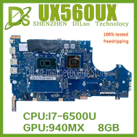 kefu ux560uq is for asus ux560ux q542uq ux560uqk q542uqk original laptop motherboard i7 6500u 940mx 2g 8gb ram work well 100