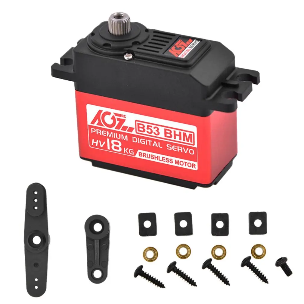 

AGF B53BHM 15KG High Torque And Angle High Pressure Brushless Motor Standard Digital Servo For Off Road Vehicle