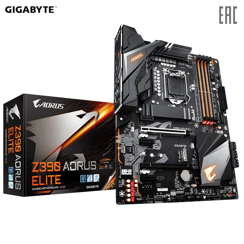 Материнская плата Gigabyte Z390 AORUS ELITE | Компьютеры и офис