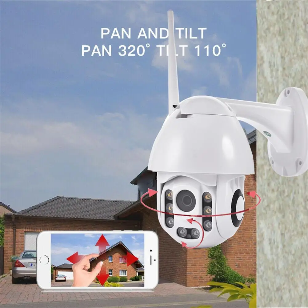 Новая ip-камера WiFi 2MP HD 1080P Беспроводная скоростная купольная ИК-камера видеонаблюдения 5 x ZOOM наружная камера видеонаблюдения IP Camara внешняя
