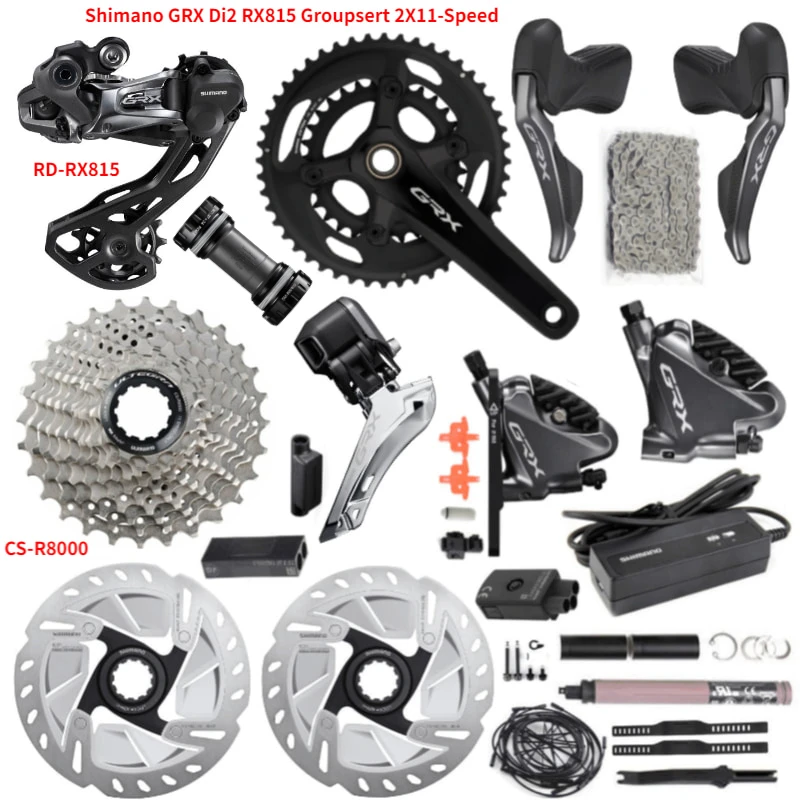 Набор скоростей велосипеда shimano Di2 GRX RX815 2X11 Speed 170/172 5/175 мм 48 31 т 2*11