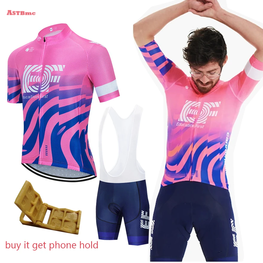 

EF Team Cycling Jersey Set Men Summer Wear Bike Shorts High Strech Pants Clothes Premium New Ropa Ciclismo Maillot Clothing