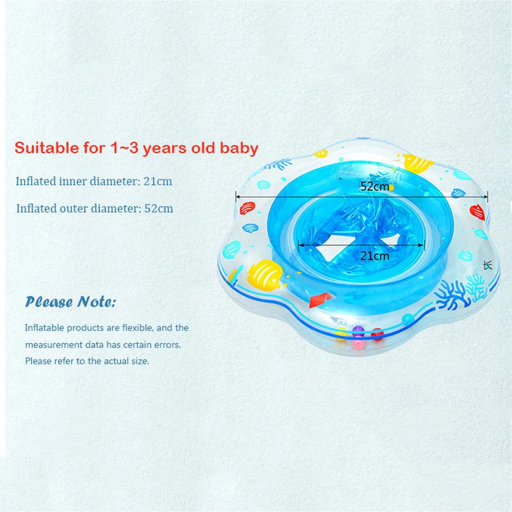 Baby Swimming Pool Neck Ring Tube Safety Infant Bathing Float Circle Kids Summer Swim Inflatable Water Floating Accessories images - 6