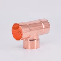 25 4 108mm inner diathickness copper equal tee socket weld end feed coupler plumbing fitting water gas oil