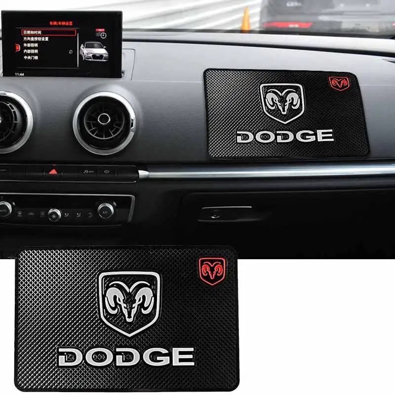 

1pcs Car Interior Mobile Phone Anti-Slip Mat for Dodge Journey Ram 1500 Challenger Caliber Charger Auto Interior Accessories