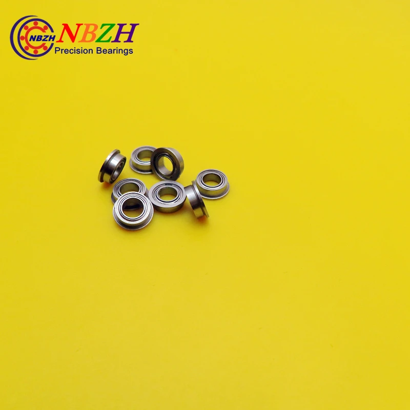 NBZH bearingMF74ZZ SMF74ZZ F674 FL74ZZ Stainless Steel 440C Ball Bearing 4*7*8.2*2.5*0.6mm Miniature Bearing With Flange
