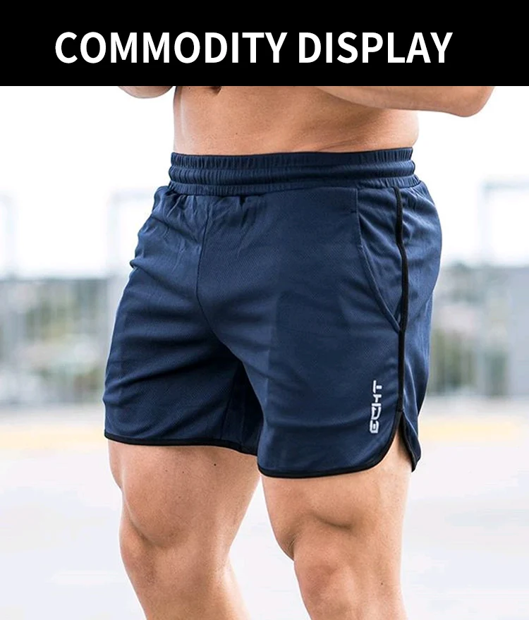 

2021 Muscle Brothers new sports shorts men's summer quick-drying large size mesh boxing fitness fake two-piece five-point trend