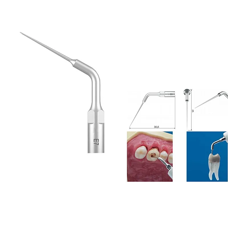 1 Pcs Tooth whitening Dental Ultrasonic Scaler Tips Endodontic Endo Tip E6 fit EMS/WOODPECKER | Красота и здоровье