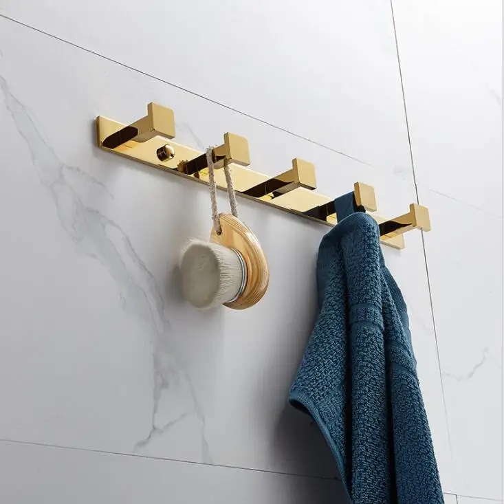 Крючок в ряд утолщенный крючок для одежды из твердой латуни фурнитура ванной