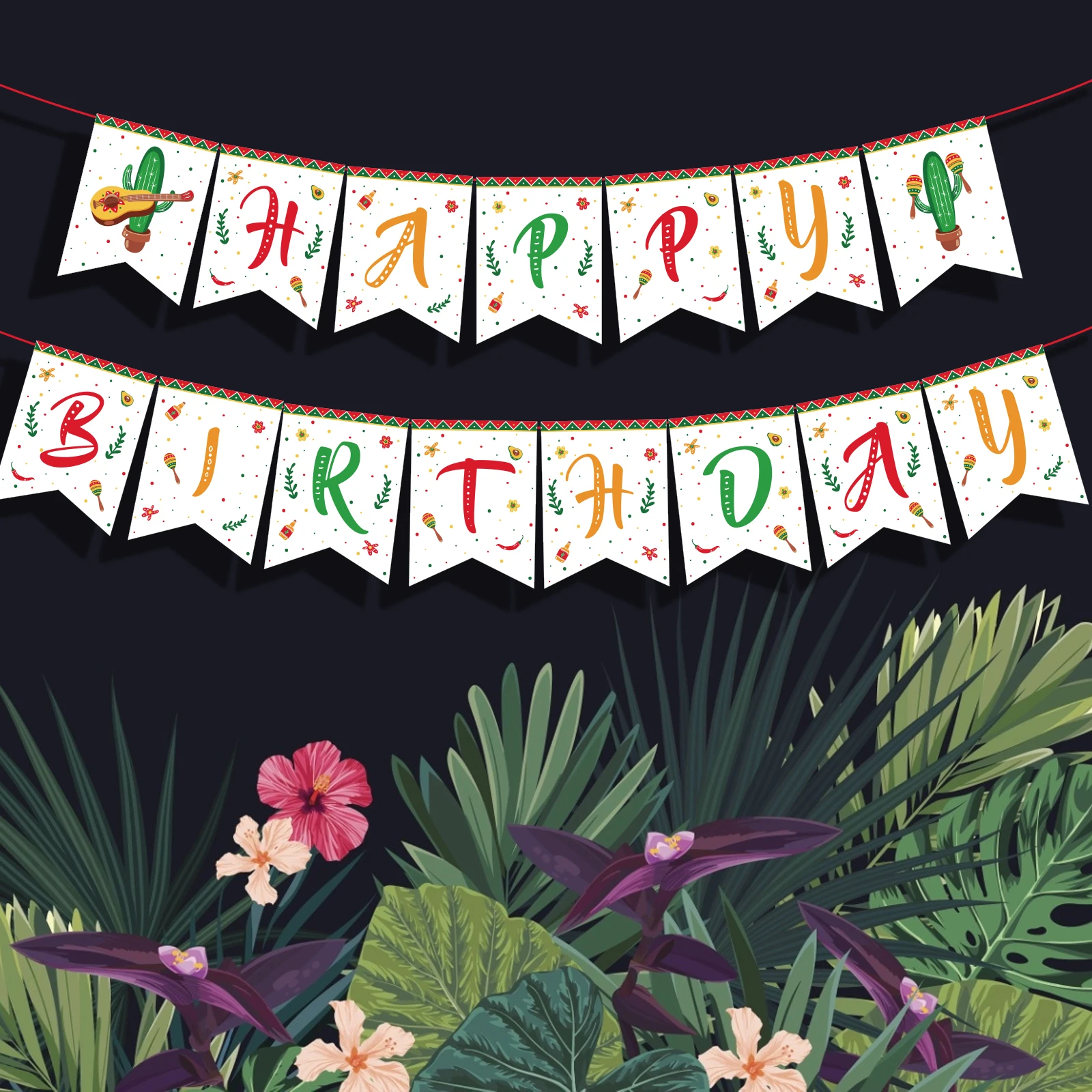 Красочные кактусы BA271 мексиканвечерние пятерка вечеринка счастливая фотография