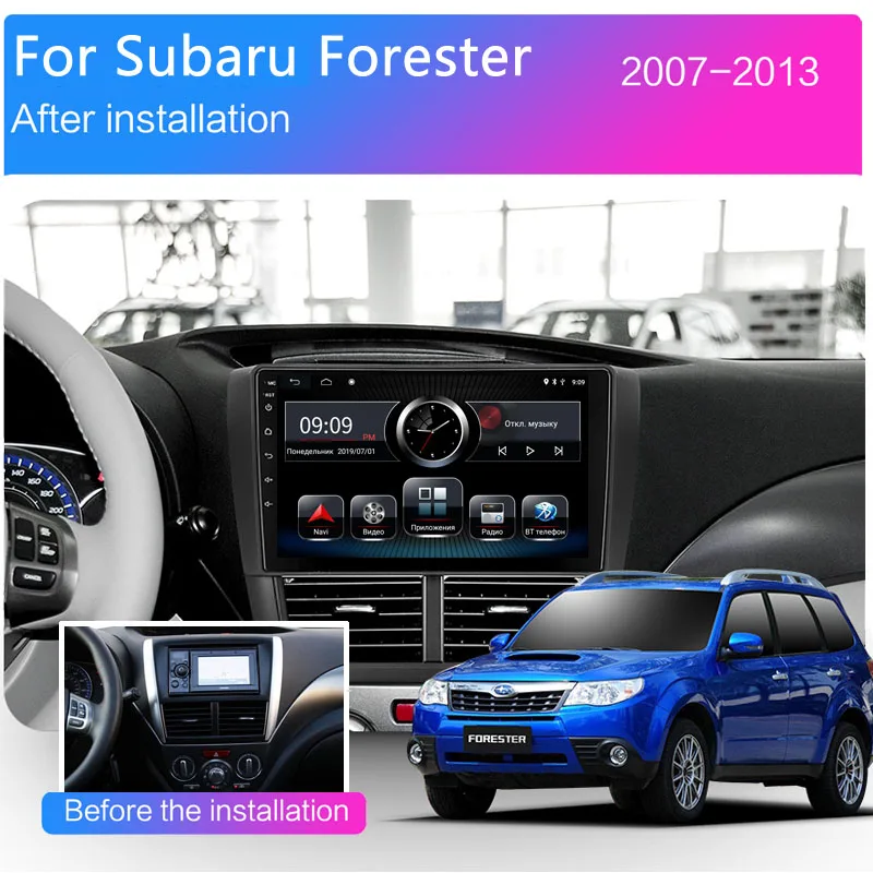 Автомобильный мультимедийный плеер на Android 8 1 для Subaru Forester Impreza 2007 2008 2009 2010 2011 2012 2013