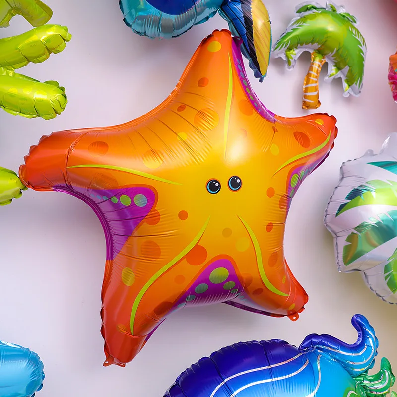 Воздушный шар из фольги морское животное морская звезда краб осьминог гиппокамп