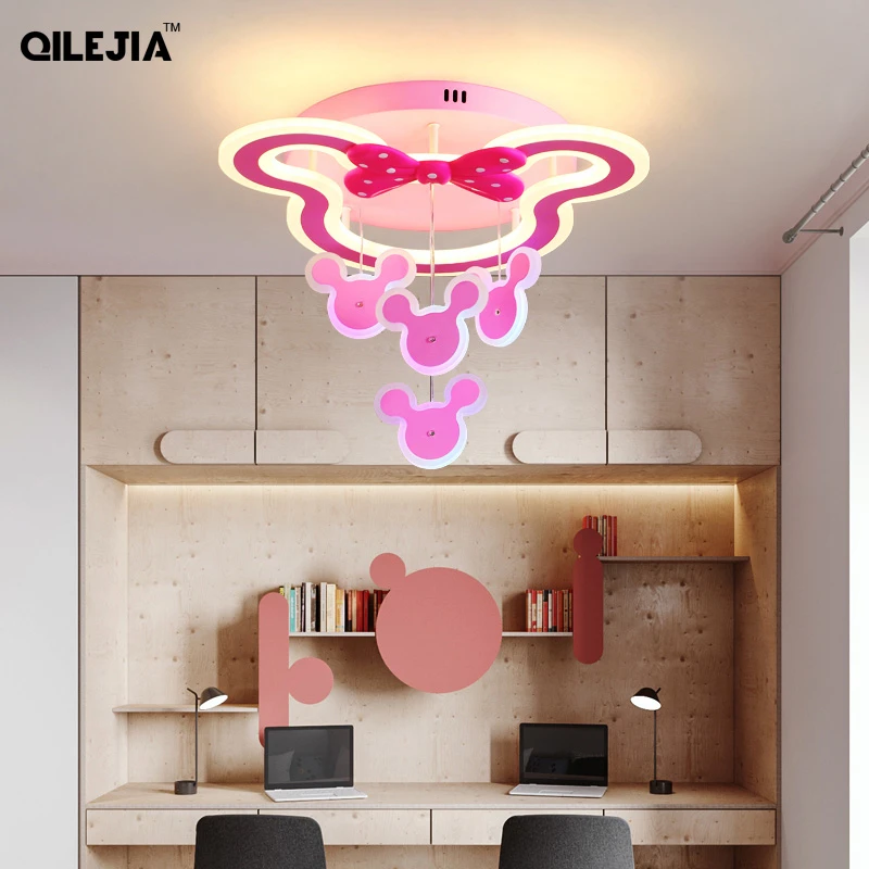 Luces De Techo LED modernas para habitación De estudio, nuevo accesorio De iluminación interior con Control remoto