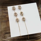 Mihan S925 современные ювелирные изделия Длинные серьги популярный стиль Искусственный жемчуг Высокое качество Кристалл Висячие серьги для женщин