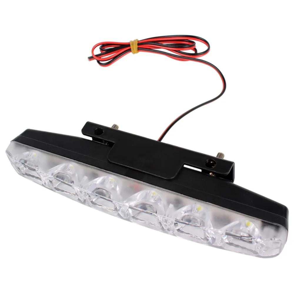 Bostar 1Pcs DRL LED Car Daytime Running Lights 6 DC 12V Auto Fog Light Driving Lamps Car-styling Super Bright #284176 | Автомобили и