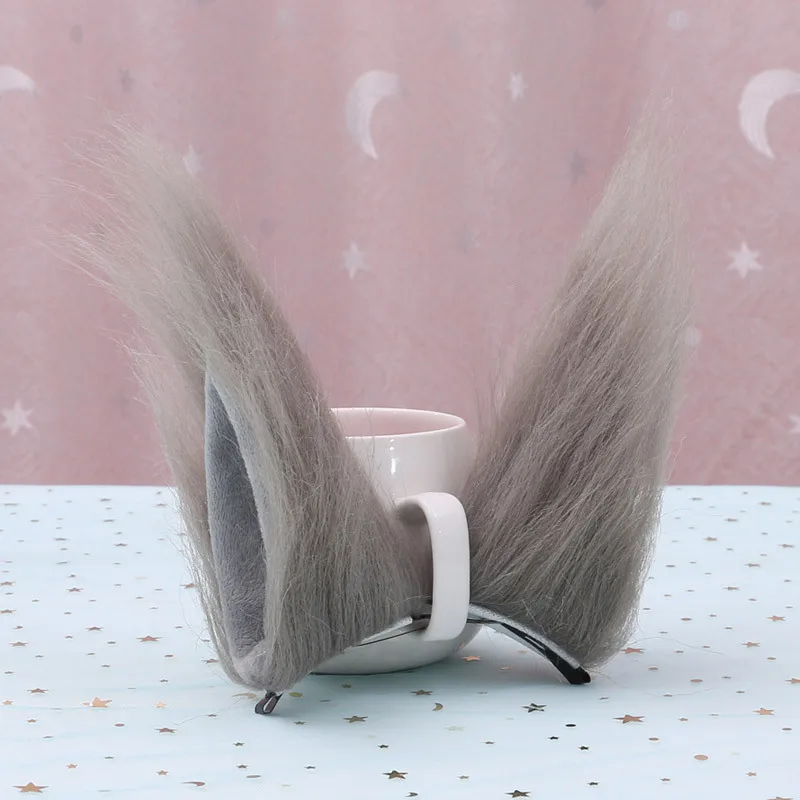 Плюшевые Уши для косплея удлиненные и увеличивающие волка кота лисы чудовища