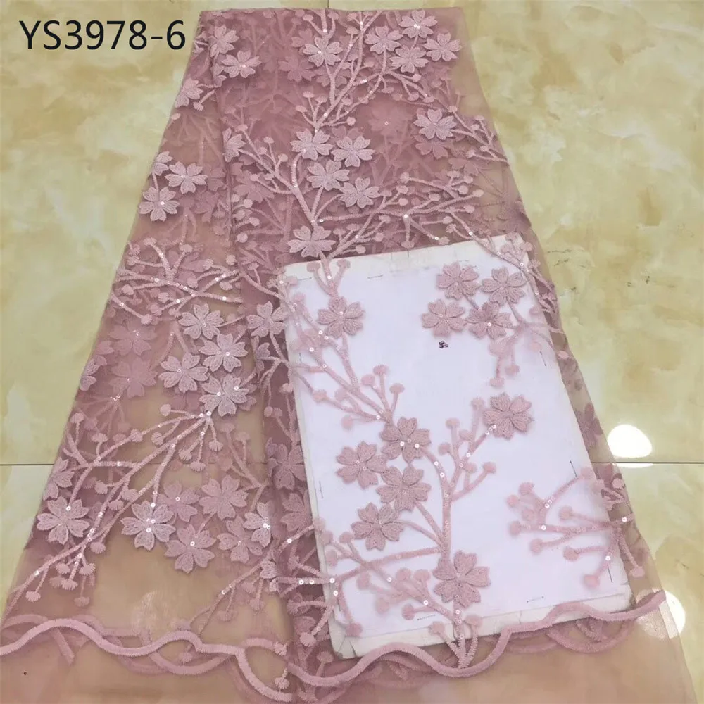 Новинка модный стиль белый цвет вышивка цветы кружево ткань для свадебного