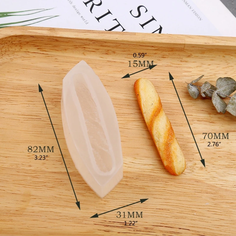 

2021 New 10Pcs DIY Simulated Food Mini Bread Silicone Resin Mold Bread Shape Pendant Mold 2020 trend