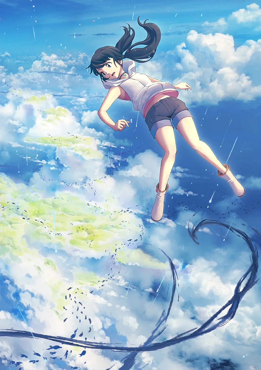 Makoto Shinkai японское аниме фильм выветривание с вами покрытый плакат и печать белая бумага картина Decorativefor домашний декор