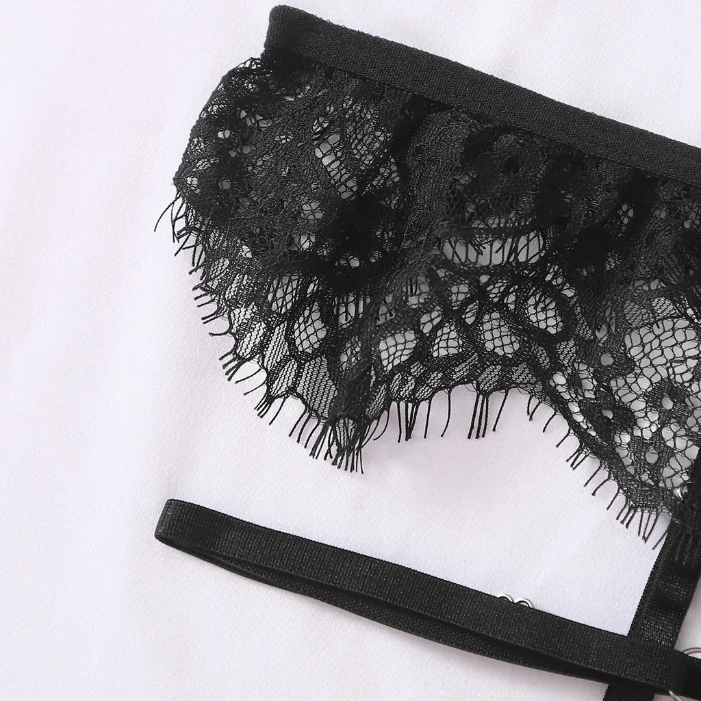 Women Sexy Lingerie Lace g-String Porn Underwear Sleepwear Sex Bra Garter Thong 3pcs Suit Erotic Costumes Babydoll Lenceria L2 |